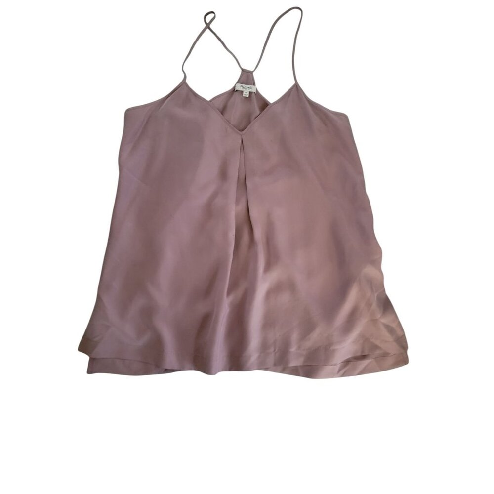 Madewell Womens Silk Racerback Tank Top - Picture 4 of 4